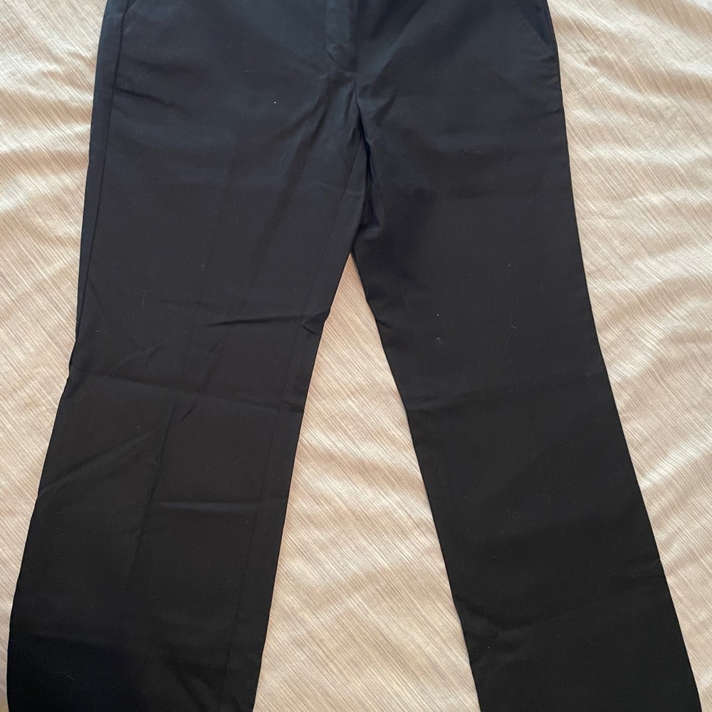 LOFT Black Modern Straight Leg Pants Size 6P